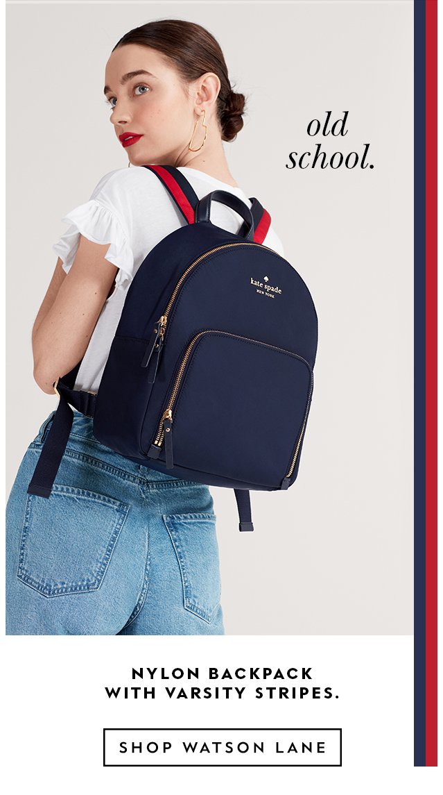 kate spade stripe backpack