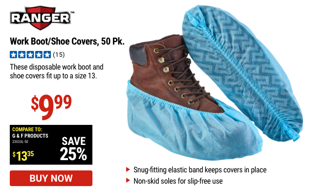 Ranger: Work Boot Cover, 50pk