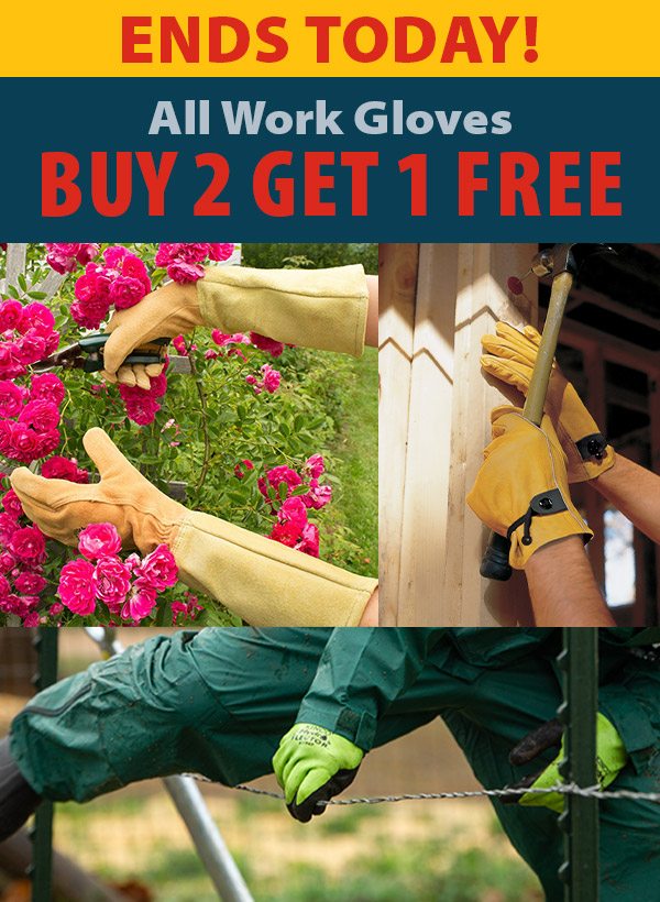 All Work Gloves - Buy 2 Get 1 FREE