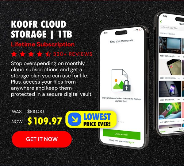 Koofr Cloud Storage: Lifetime Subscription (1TB)