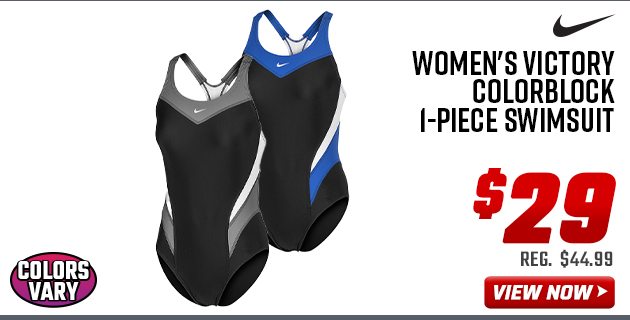 Nike Women's Victory Colorblock 1-Piece Swimsuit