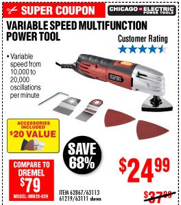 Variable Speed Oscillating Multi-Tool