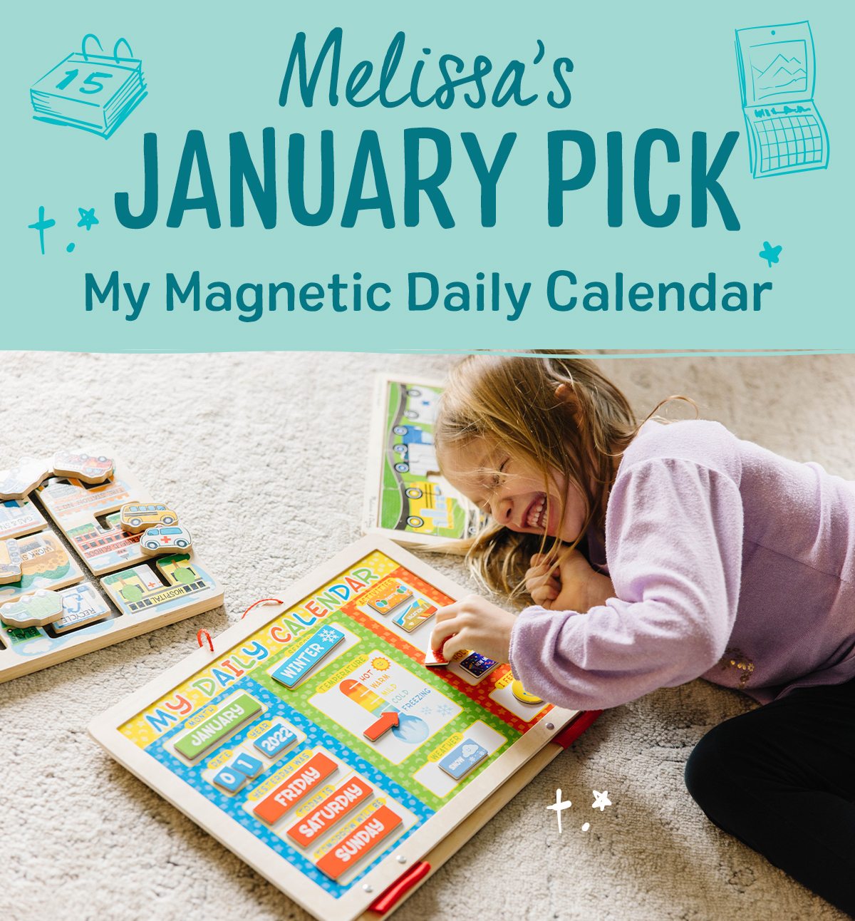 Melissa's January Pick. My Magnetic Daily Calendar.