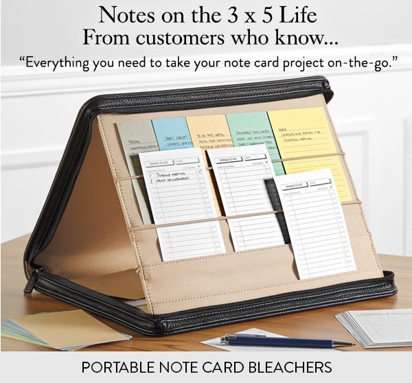 Note Card Bleachers