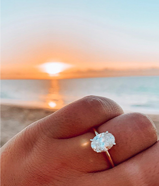 Four-Prong Petite Comfort Fit Engagement Ring