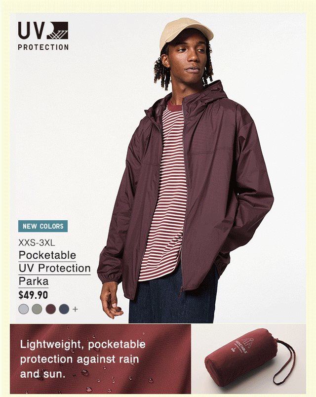 PDP1 - MEN POCKETABLE UV PROTECTION PARKA