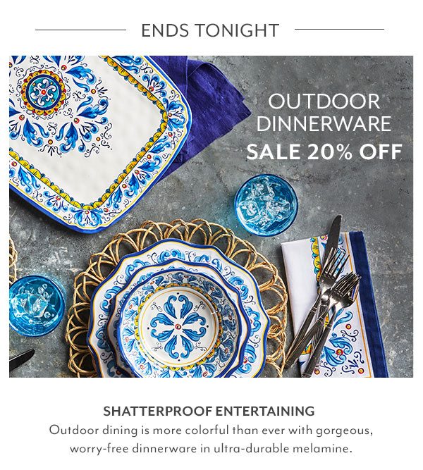 Outdoor Dinnerware Sale