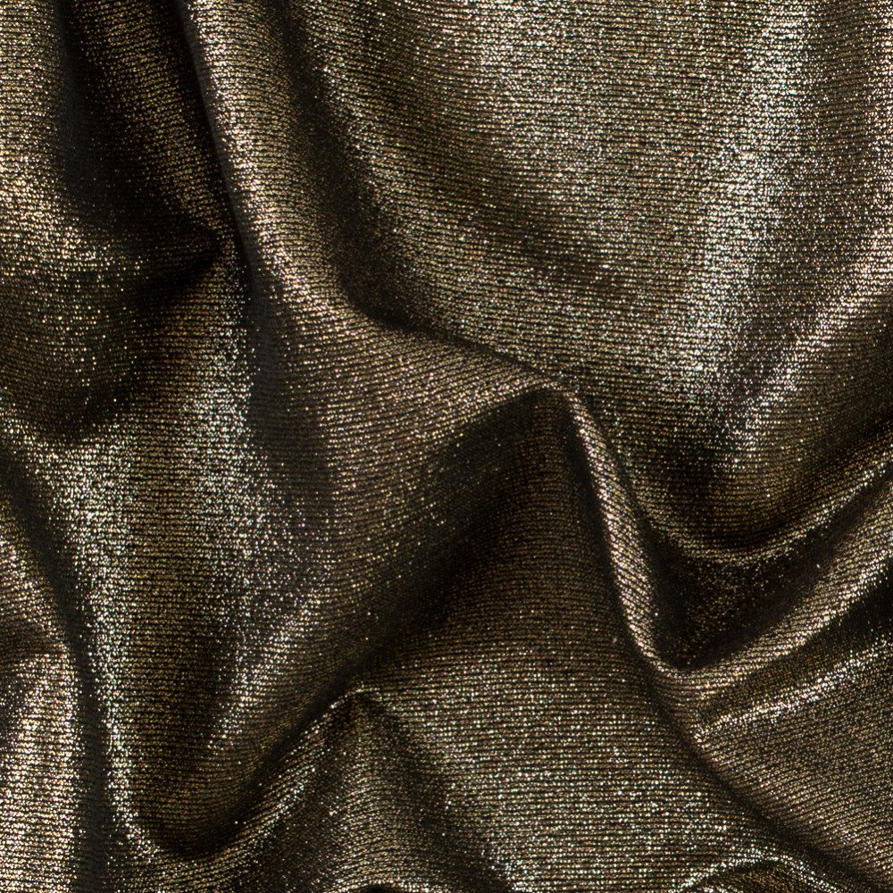 311124-SWATCH: Metallic Gold and Black Jacquard