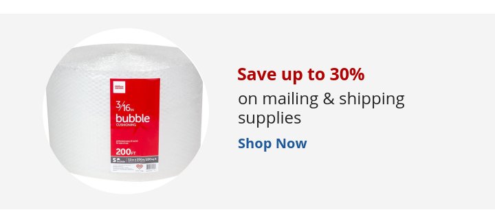 Recommended Offer: Save up to 30% on mailing & shipping supplies