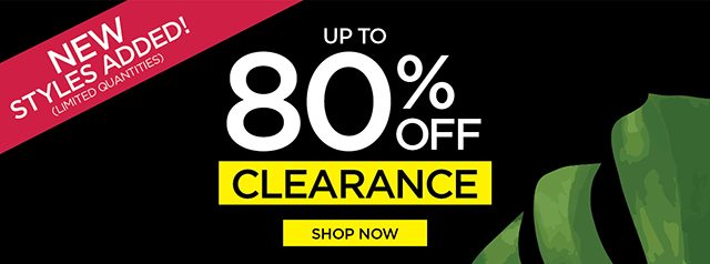 Up to 80% Off Clearance