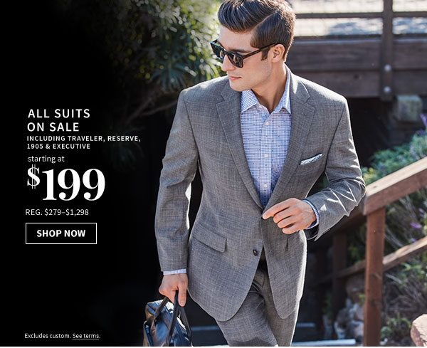 All Suits Starting at $199