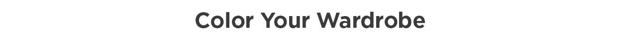 Color Your Wardrobe