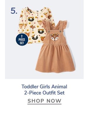 Toddler Girls Animal 2-Piece Outfit Set