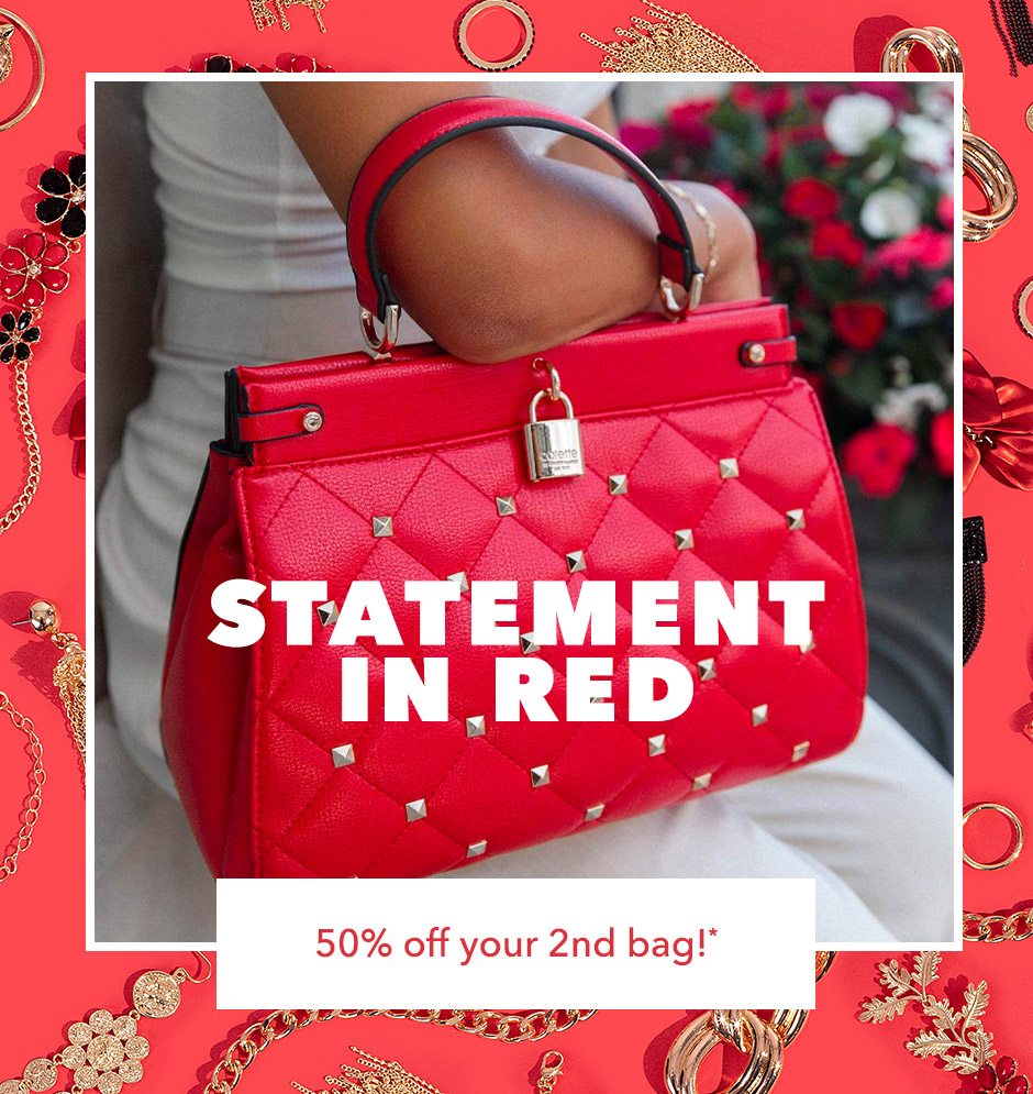 Statement in Red | 50% off 2nd Bag!