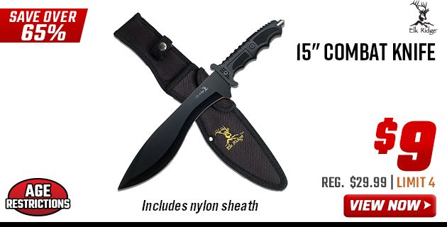 Elk Ridge 15'' Combat Knife