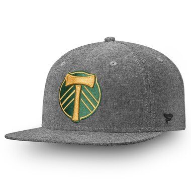 Portland Timbers Fanatics Branded Chambray Emblem Adjustable Snapback Hat - Black
