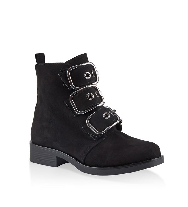 Three Buckle Ankle Booties