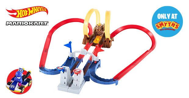 Hot Wheels Mario Kart Bowser's Castle Chaos Playset