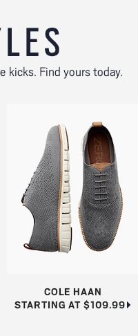 Cole Haan Shoes starting at $109.99 >