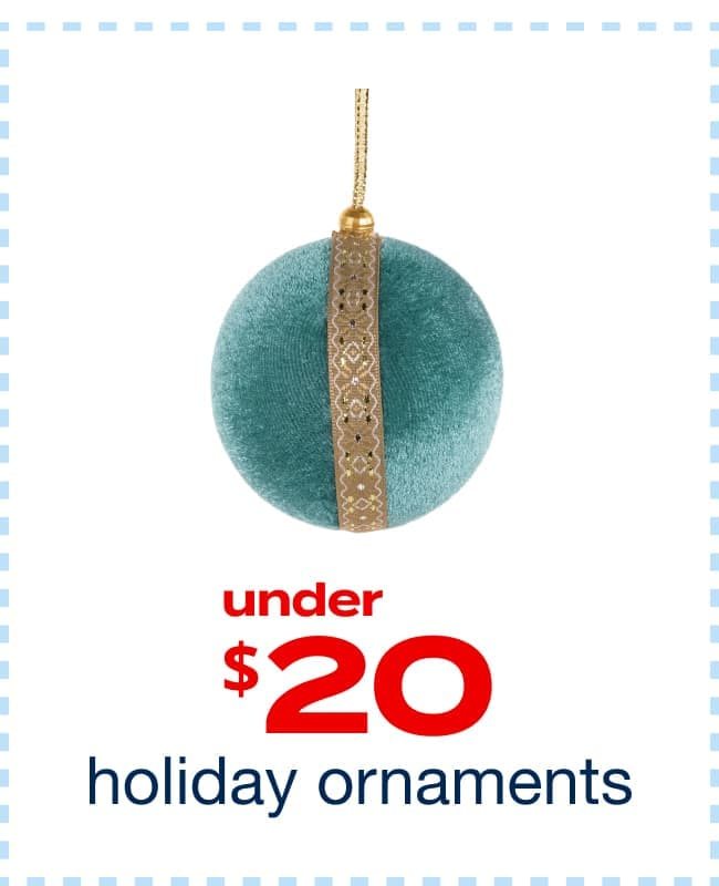 Christmas Ornaments Under $20