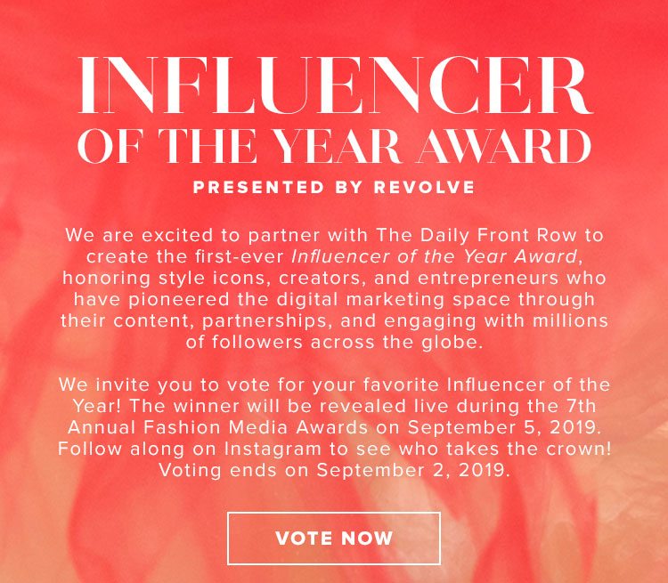 Vote for your favorite Influencer of the Year REVOLVE Email Archive