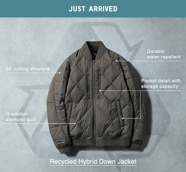 HERO - RECYCLED HYBRID DOWN JACKET