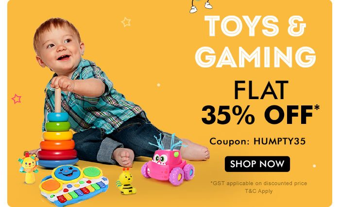 Toys & Gaming Flat 35% OFF*
