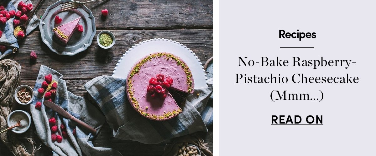 No-Bake Raspberry-Pistachio Cheesecake (Mmm...)