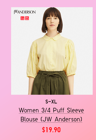 BANNER1 PDP1 - WOMEN 3/4 PUFF SLEEVE BLOUSE (JW ANDERSON)