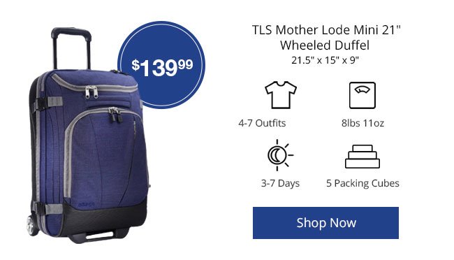 TLS Mother Lode Mini 21in Wheeled Duffel