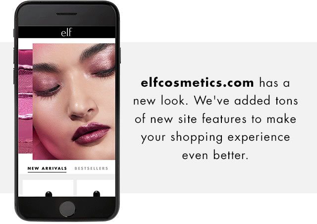 elfcosmetics.com has a new look.