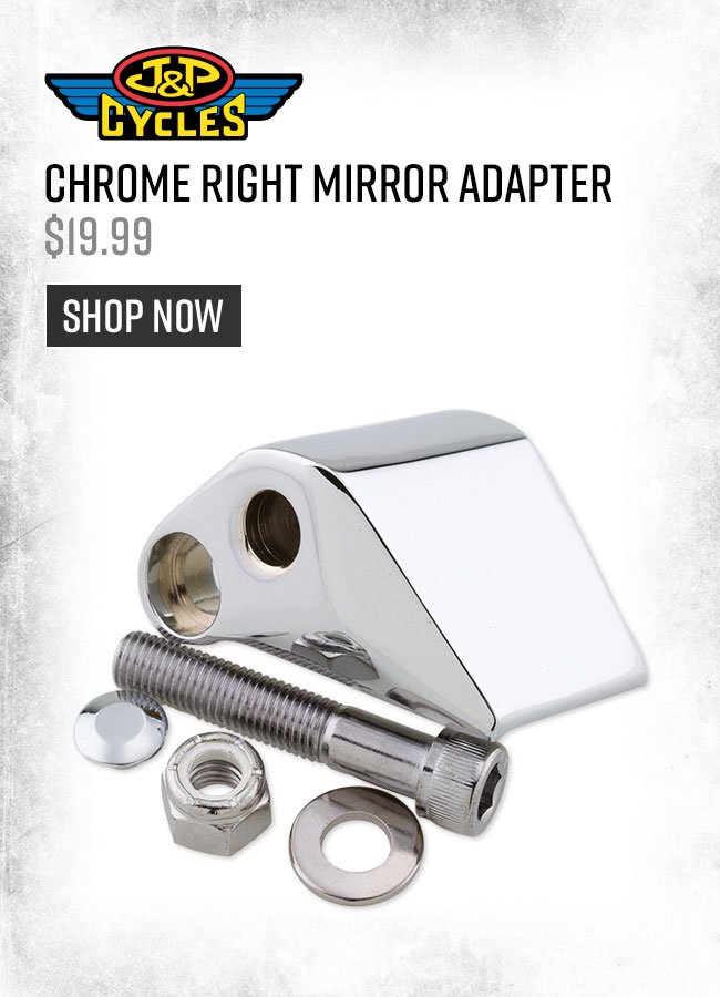 Chrome Right Mirror Adapter