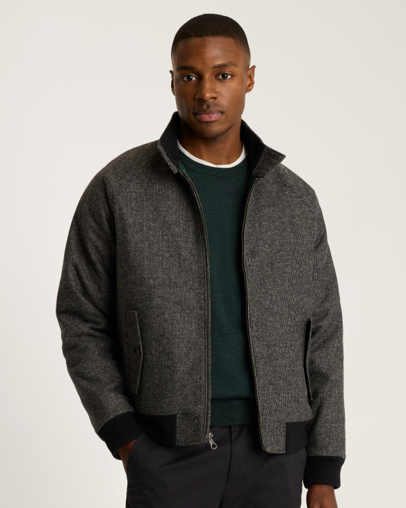 Italian Wool Harrington Jacket