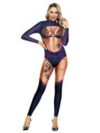 Costume de sexe Jumpsuit Costume de Cosplay Halloween Cupless