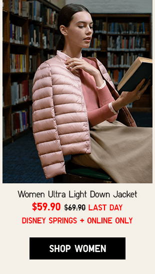 WOMEN ULTRA LIGHT DOWN JACKET $59.90