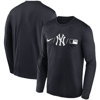 New York Yankees Nike Authentic Collection Team Legend Performance Long Sleeve T-Shirt - Navy