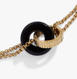 Black Onyx Textured Bracelet