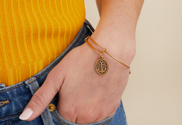 Anchor Charm Bangle | Shop Now