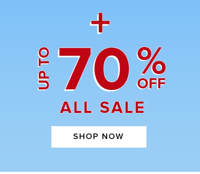 Up To 70% OFF All Sale