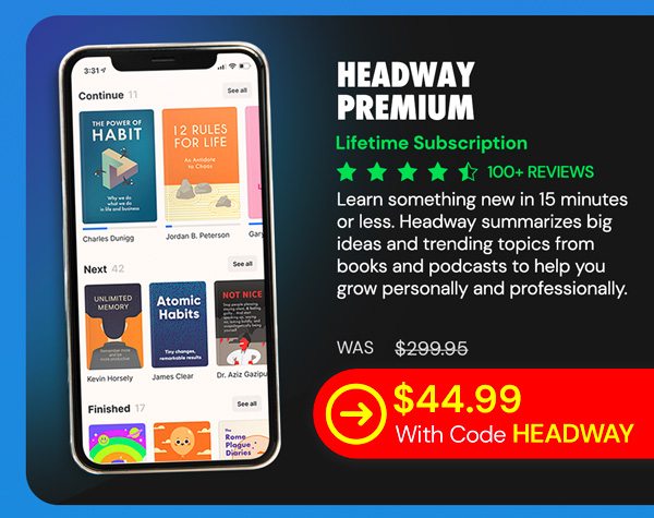 Headway Premium: Lifetime Subscription