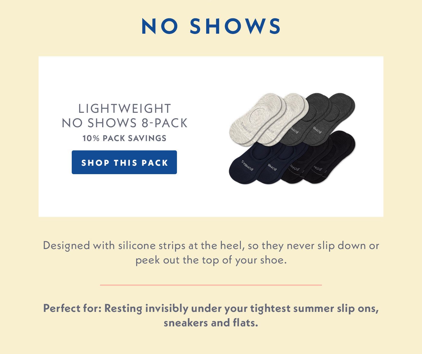No Shows | Shop This Pack