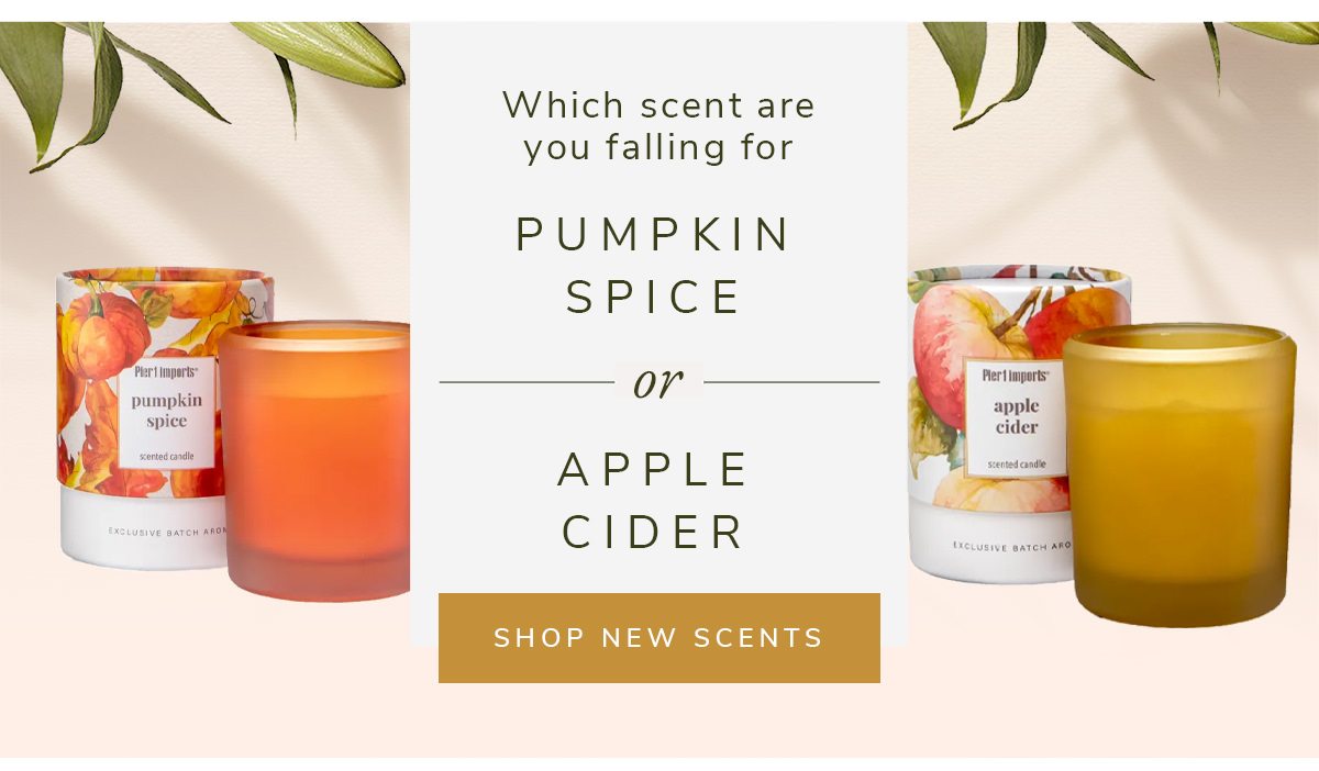 Which Scent Are You Falling for? Pumpkin Spice or Apple Cider | SHOP NEW SCENTS | SHOP NOW