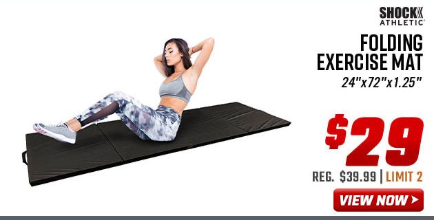 Shock Athletic Folding Exercise Mat 