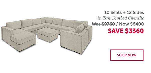 10 Seats + 12 Sides | SAVE $3360 | SHOP NOW