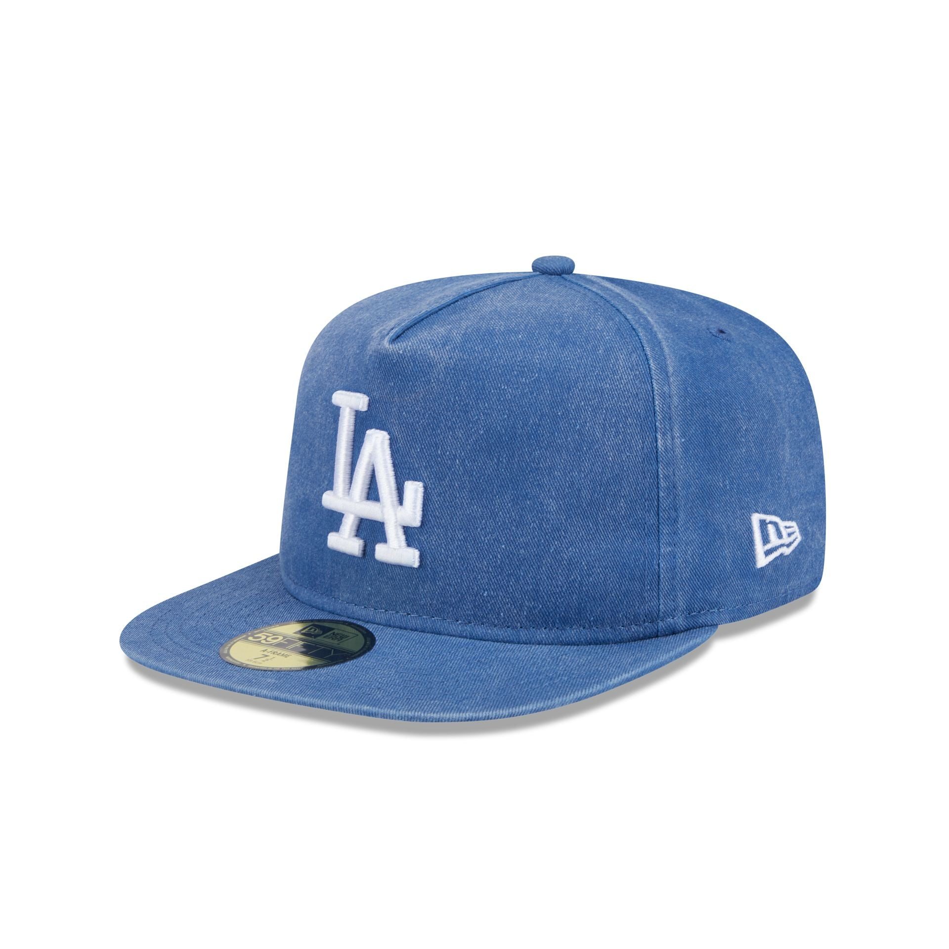 Image of Los Angeles Dodgers Pigment Dye 59FIFTY A-Frame Fitted Hat