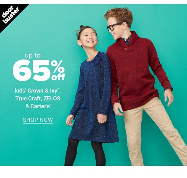 up to 60% off Kids C&I, TC, Zelos, and Carters - ShopNow