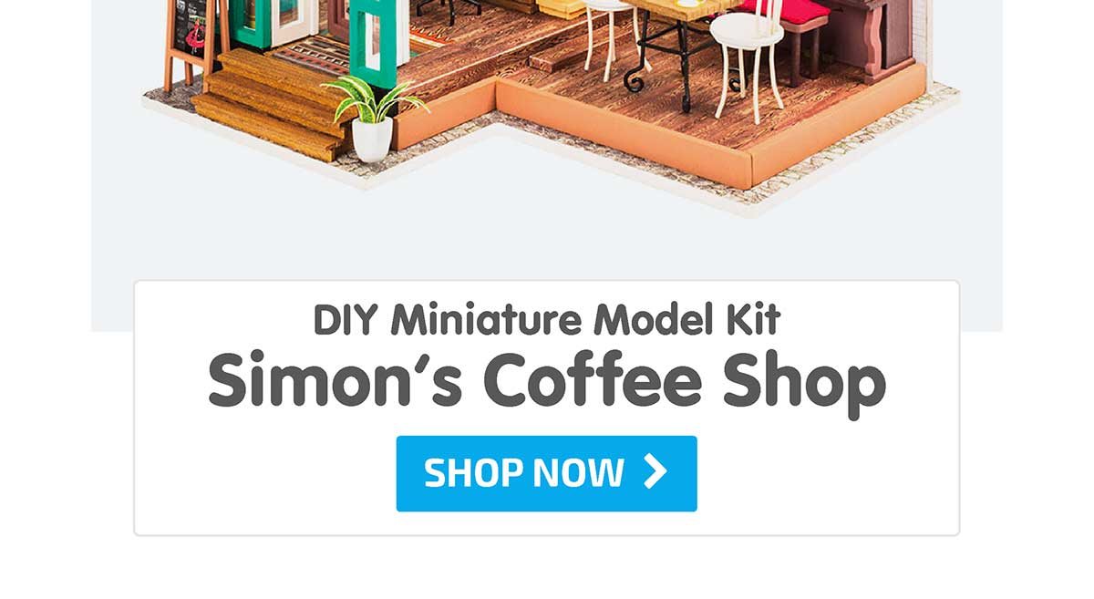 DIY Miniature Model Kit: Simon’s Coffee Shop - Shop Now