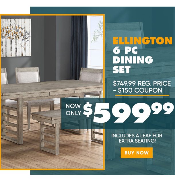 Ellington 6pc Dining Set $599.99