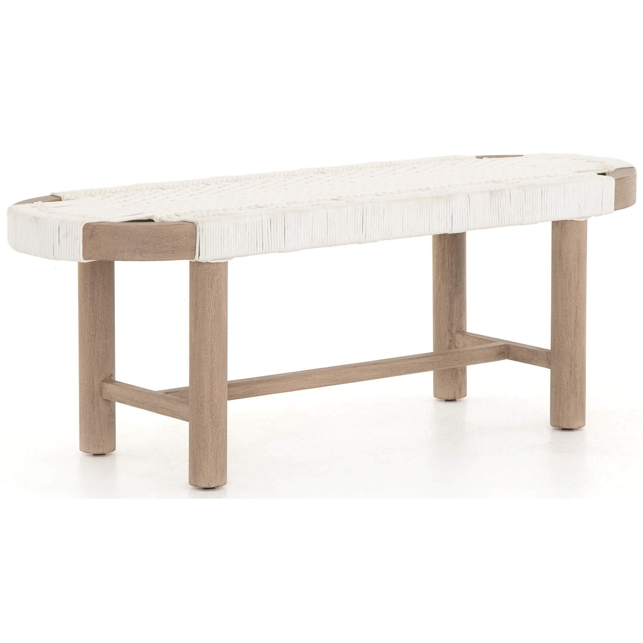 Image of Summer Outdoor Bench, Washed Brown
