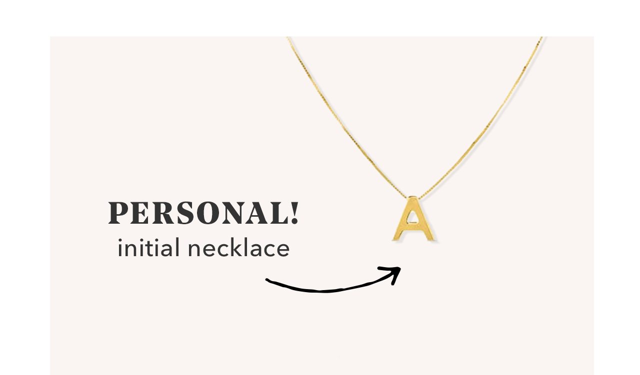 PERSONAL! initial necklace